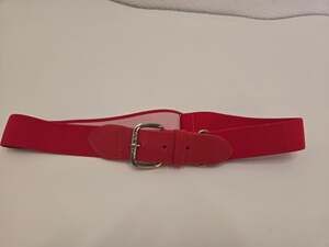 All Star Youth Baseball Softball Belt Red Adjustable Elastic Uniform Belt